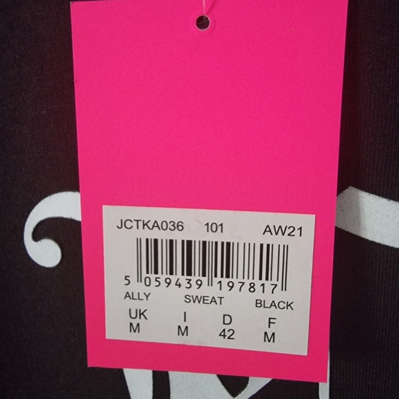 Juicy Couture Sport Black Jumper SIZE Medium - Picture 3 of 3